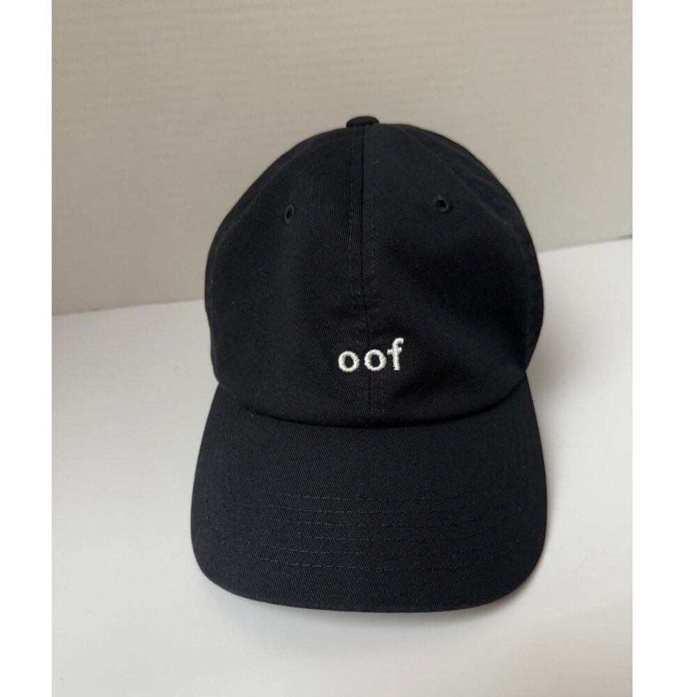 Dad Brand Apparel "oof" Black Dad Hat Funny Embroidered Adjustable 🧢